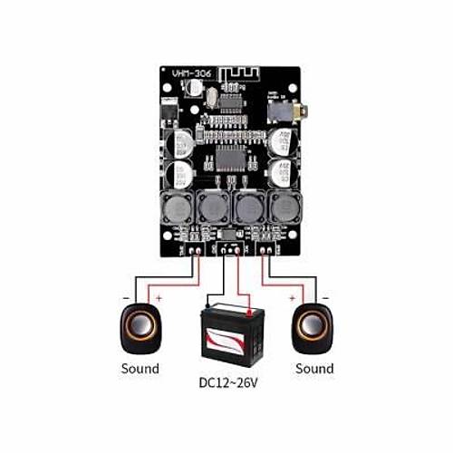 VHM-306 2x30W Bluetooth Amfi Devresi TPA3118