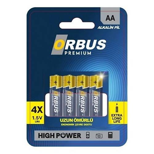 Orbus LR6 Alkalin AA Kalem Pil 4'l Blaster