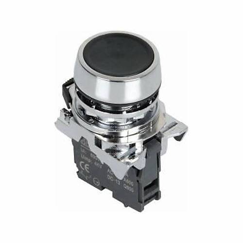 ISM-BA21 Metal Yayl Push Buton - Siyah