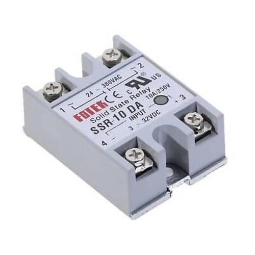 SSR-10DA Solid State Rle 10A - 3-32VDC Giri 24-380VAC k