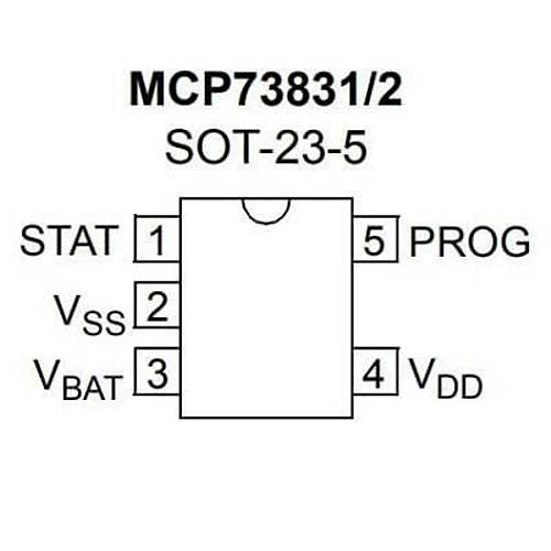 MCP73831T SOT-23 Smd arj Kontrol ve G Entegresi