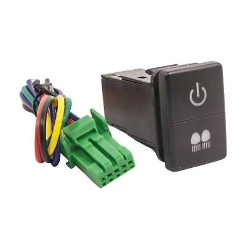 2'li ON-OFF Anahtar Mavi Ikl 5-Kablolu 12V 3A Power + Driving Lights