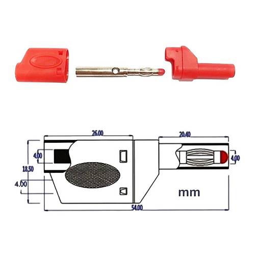 IC-238E Banana Jak Korumal U 4mm CX-2074 Yeil