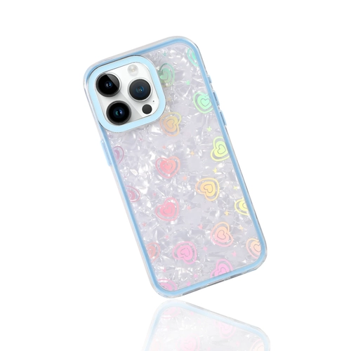 Newface Apple iPhone 15 Lumi Desenli Kapak - Mavi