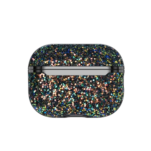 Onegif Airpods 3 (3.nesil) Bright Simli Airpods Kapak - Siyah
