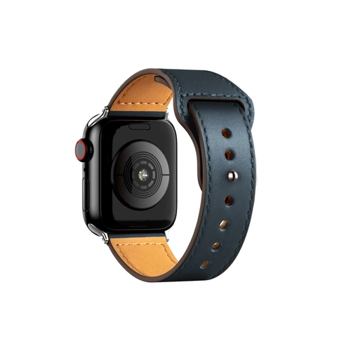 Newface Apple Watch 38mm KR415 Luaz Deri Kordon - Lacivert