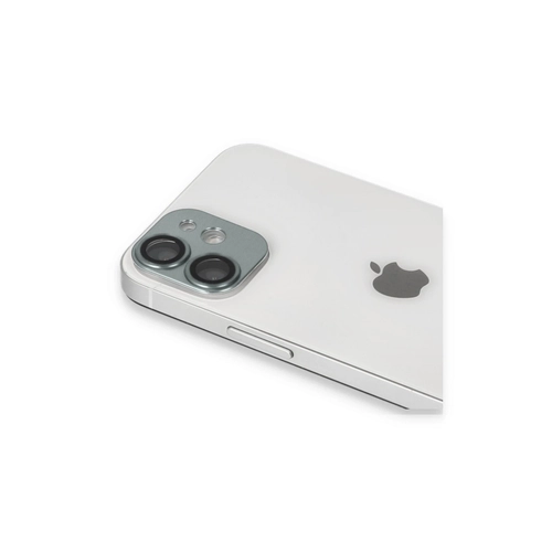 Newface iPhone 11 Pers Alminyum Kamera Lens - Yeil