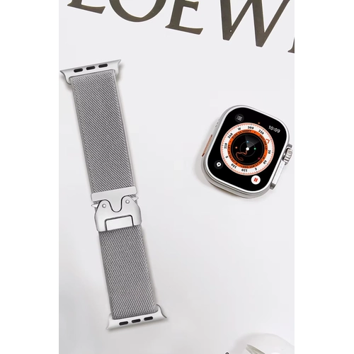 Newface Apple Watch 42mm Forest Kuma Kordon - Titan Gri