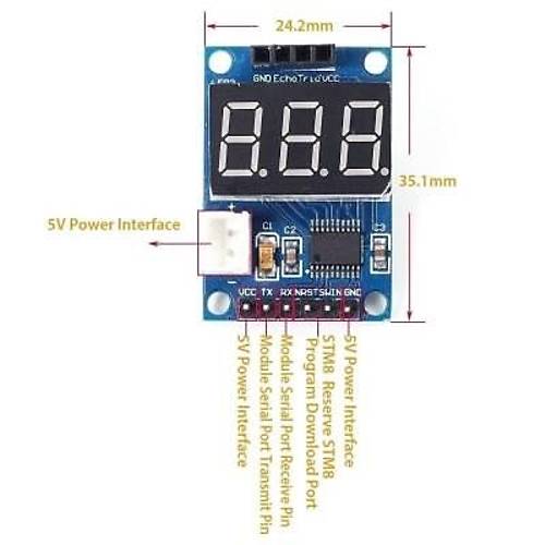 HC-SR04 Ultrasonik Sensr Mesafe lm Modl