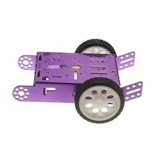2wd mBot Alminyum Ara Kiti - Mor ( Motor ve Tekerlek Dahil)