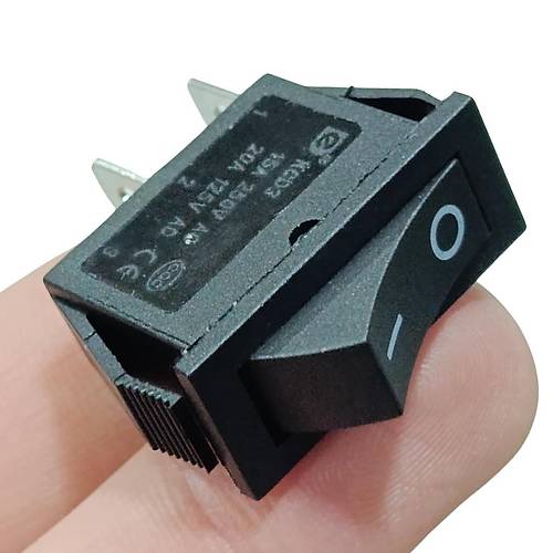 IC-114 Tekli Dar Iksz Anahtar On-Off 2P Siyah