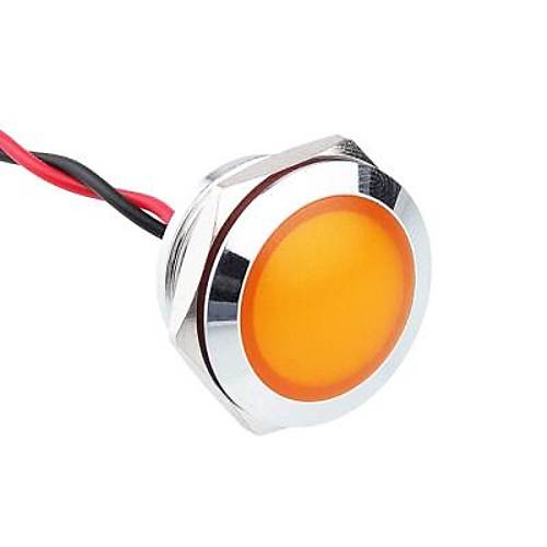 19L-P1 19mm 12-24V Kablolu Metal Sinyal Lambas - Sar