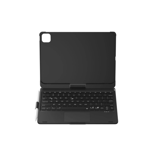 Newface iPad Pro 11 (2024) F11 ATS Klf Magic Dnen Klavyeli Tablet Klf - Siyah
