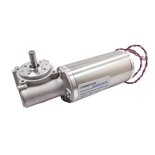 63ZYT24-95/31 24V 95W 100RPM Enkodersiz Otomatik Kap Motoru