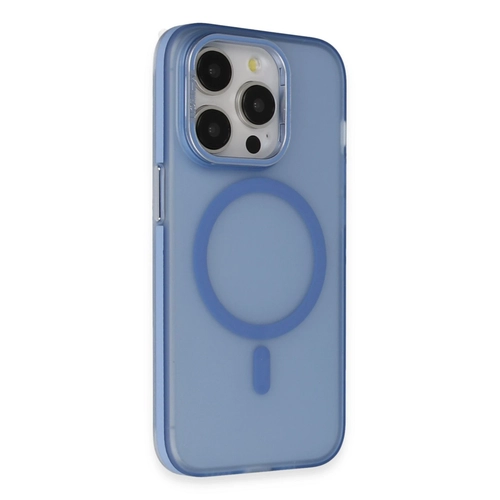 Joko iPhone 14 Pro Max Frost Standl Magsafe Kapak - Sierra Blue