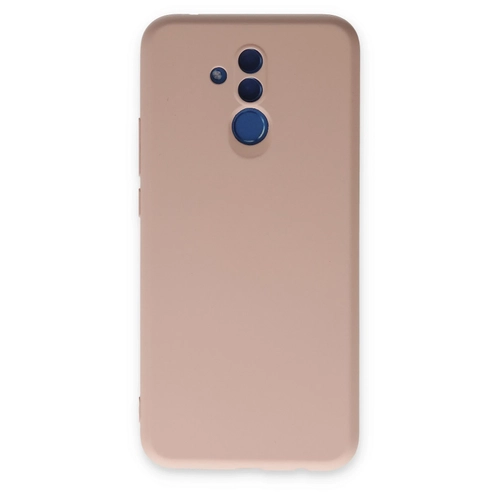Newface Huawei Mate 20 Lite Klf Nano ii Kadife Silikon - Pudra