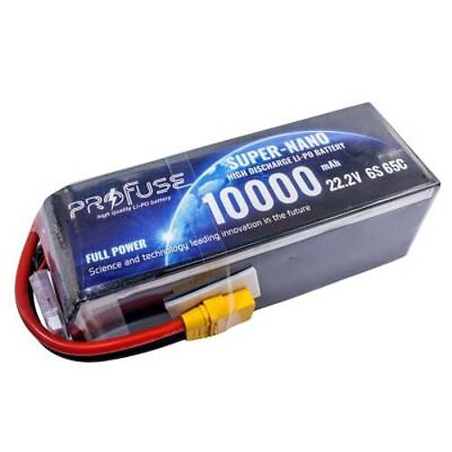 22,2V 6S 10000mAh 65C Lipo Batarya