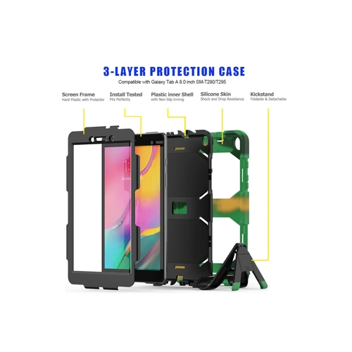 Newface Samsung Galaxy T290 Tab A 8 Klf Griffin Tablet Kapak - Kamuflaj
