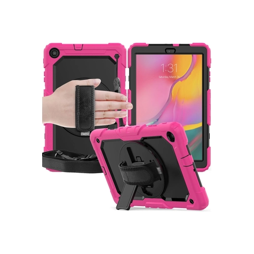 Newface Samsung Galaxy T510 Tab A 10.1 Klf Pars Tablet Kapak - Pembe