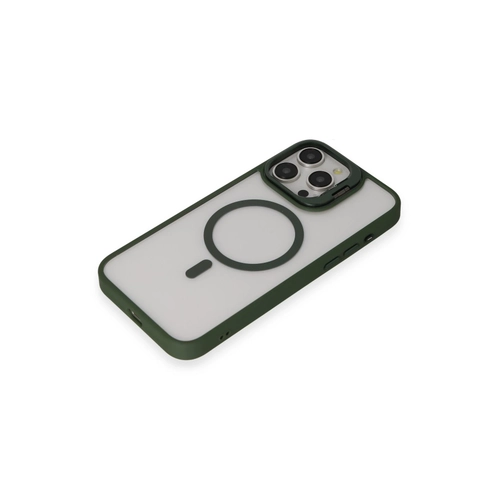 Joko iPhone 14 Pro Klf Roblox Lens Magsafe Standl Kapak - Koyu Yeil