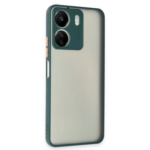 Newface Xiaomi Redmi 13C Klf Montreal Silikon Kapak - Yeil