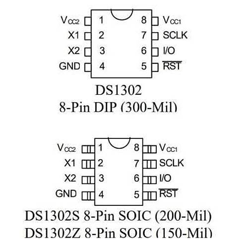 DS1302 DIP8 Entegre