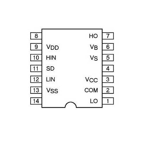 IR2110 DIP-14 Mosfet Src Entegresi