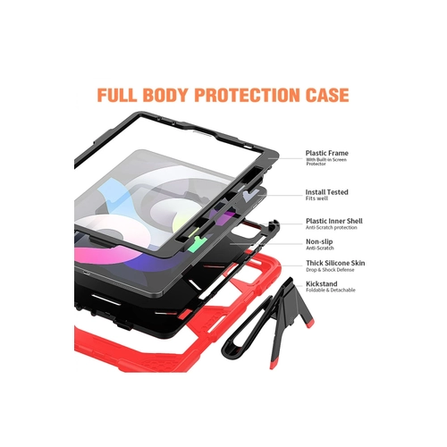 Newface iPad Pro 11 (2020) Klf Griffin Tablet Kapak - Krmz