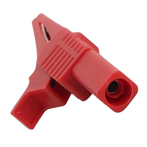 IC-243C 4mm Banana Jak Girili Krokodil 85mm Siyah Krmz 2li Set