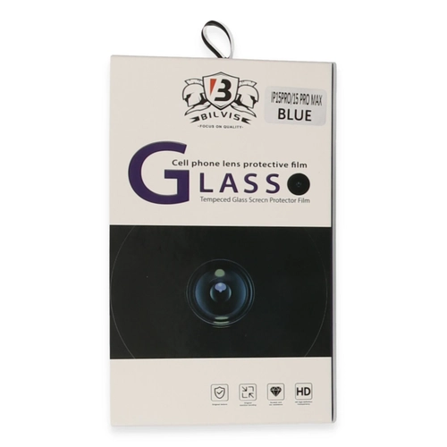 Newface iPhone 15 Pro Max Bilvis Titan Kamera Lens - Lacivert