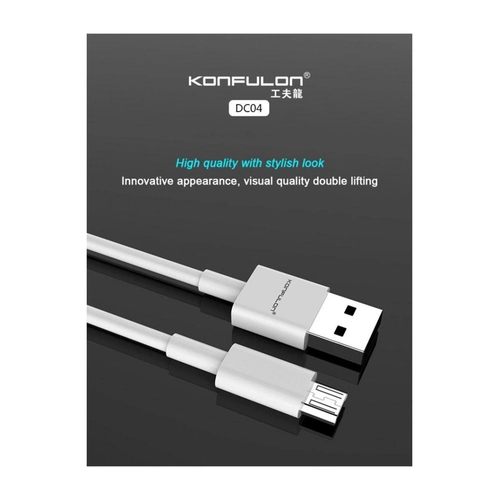 Konfulon DC04 Sper Hzl Micro USB Kablo 1M 2A