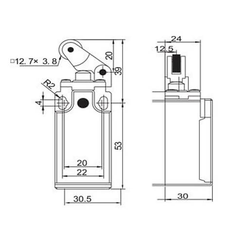 Gwest GLS-111 Asal Metal Makaral Tek Yn Limit Switch 1NO + 1NC