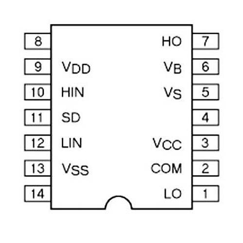 IR2113PBF DIP-14 Mosfet Src Entegresi