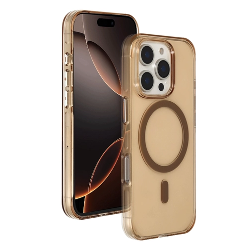 Joko iPhone 16 Pro Gleam PC Sert Magsafe Klf - effaf-Gold