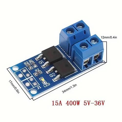 15A 400W PWM Kontroll Mosfet Anahtarlama Modl
