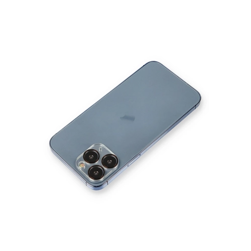 Newface iPhone 11 Pro Max Metal Kamera Lens Koruma Cam - Siyah