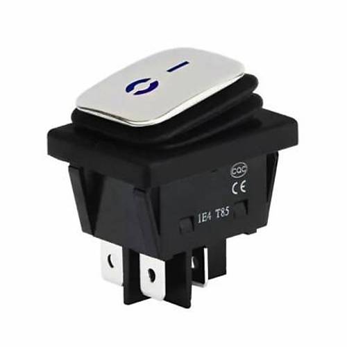 KCD4 Su Geirmez 20A Ikl ON-OFF Anahtar 4 Pin - Mavi