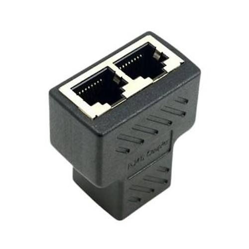 RJ45 1-to-2 Dişi Çoklayıcı Ethernet Konnektörü