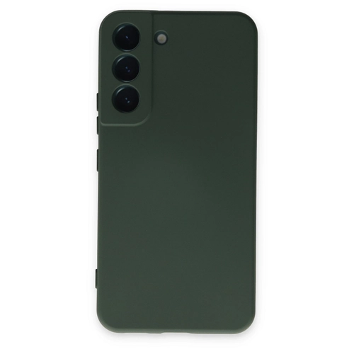 Newface Samsung Galaxy S22 Klf Nano ii Kadife Silikon - Koyu Yeil