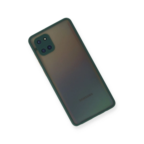 Newface Samsung Galaxy A81 / Note 10 Lite Klf Montreal Silikon Kapak - Yeil