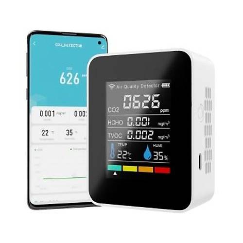 PG-L58 5in1 WIFI CO2 HCHO TVOC Hava Kalitesi Monitr