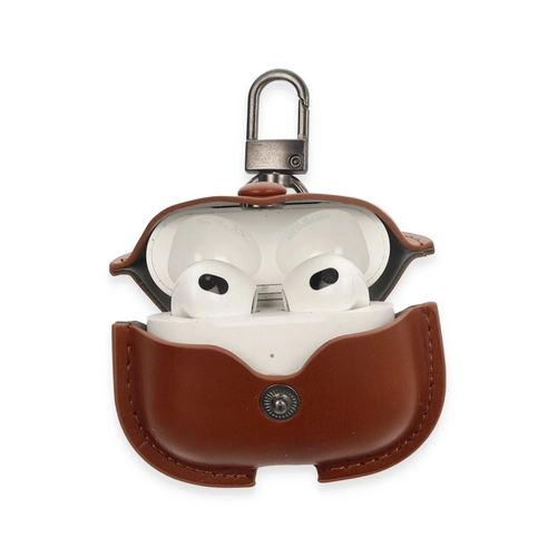 Newface Airpods 3 (3.nesil) anta Deri Klf - Taba