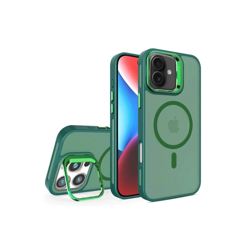 Joko iPhone 16 Plus Flet Lens Magsafe Kapak - Koyu Yeil