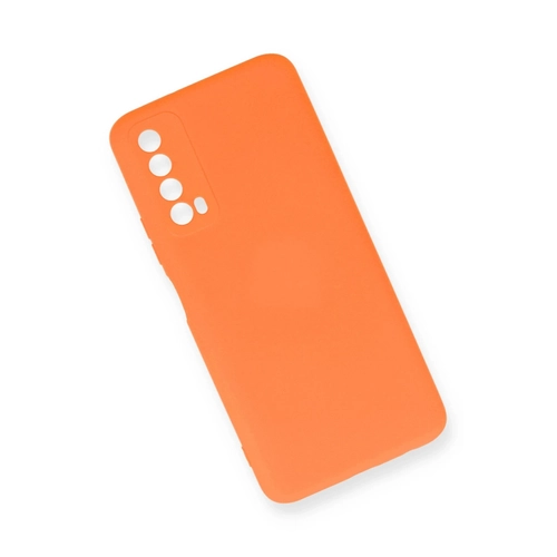 Newface Huawei P Smart 2021 Klf Nano ii Kadife Silikon - Turuncu