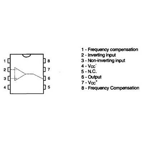 LM308N DIP-8 OpAmp Entegresi