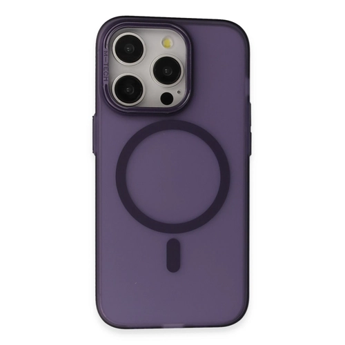 Joko iPhone 14 Pro Max Frost Standl Magsafe Kapak - Derin Mor