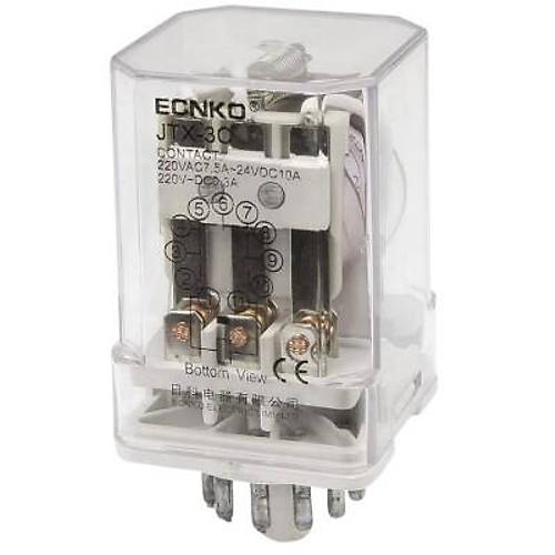 JTX-3C AC 380V 11 Pin 3NO + 3NC Elektromanyetik Rle
