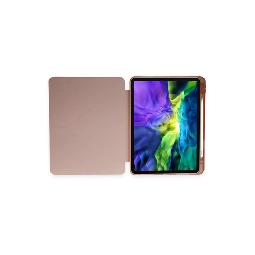 Newface iPad 10.2 (8.nesil) Klf Kalemlikli Hugo Tablet Klf - Rose Gold