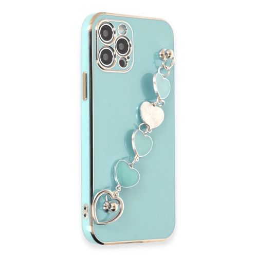 Newface iPhone 12 Pro Max Kılıf Esila Silikon - Su Yeşili