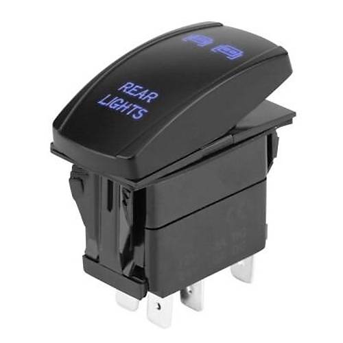 ON-OFF Mavi Ikl Anahtar 5-Pin 12V-24V - Rear Lights